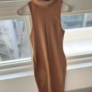 Zara Tan Body-con Dress (S)
